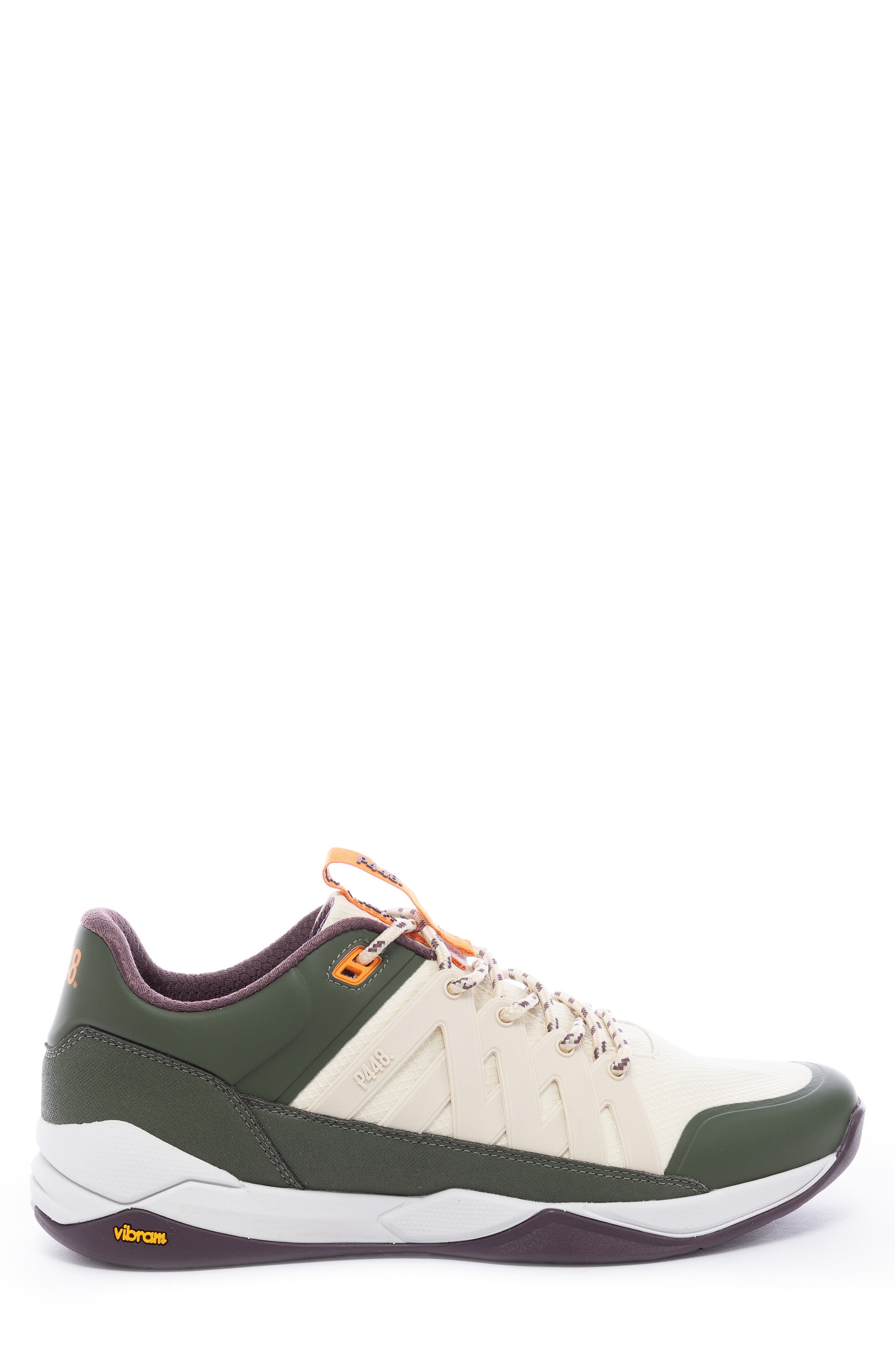 P448 Court Sneaker, Alternate, color, Army/ Sand/ Orange