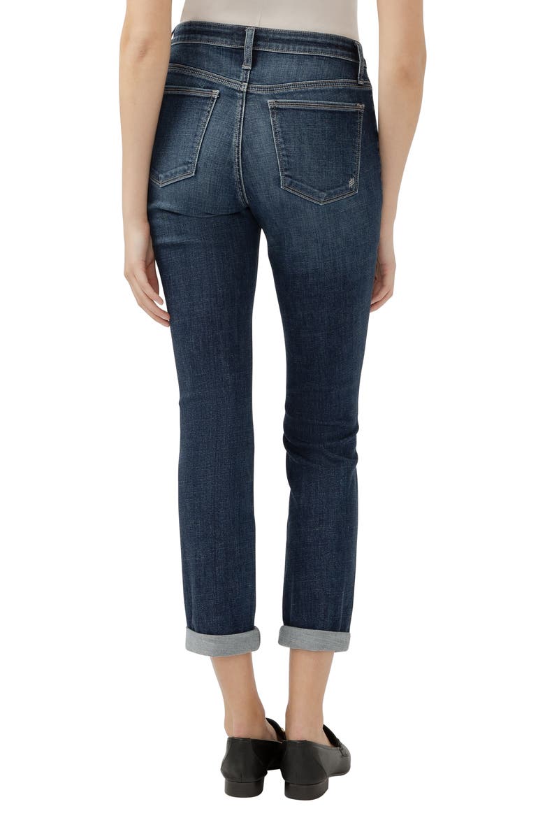 Beau High Waist Slim Boyfriend Jeans, Alternate, color, INDIGO