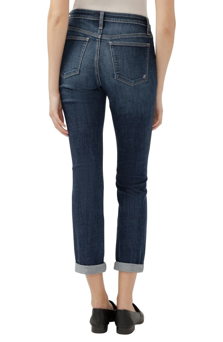 Silver Jeans Co. Beau High Waist Slim Boyfriend Jeans, Alternate, color, Indigo