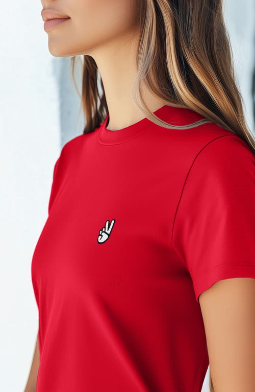 Shop Dalix Womens Peace Sign Jersey Relaxed Tee