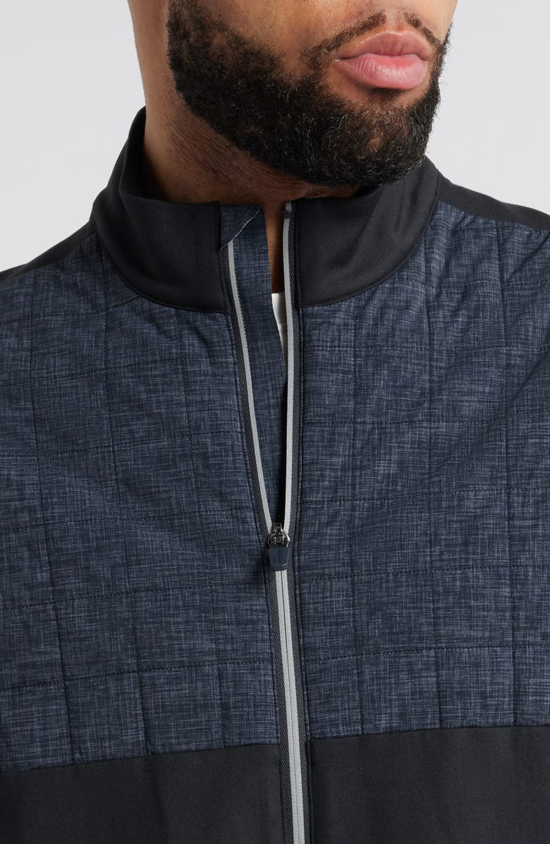 johnnie-O Filroy Quilted Vest, Alternate, color, Black