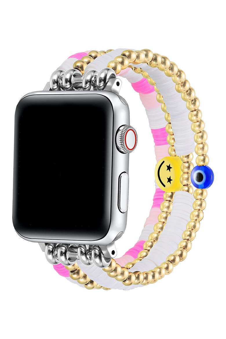 Bestie Beaded Apple Watch® Watchband, Alternate, color, PINK