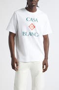 Casablanca Diamond Logo Organic Cotton Graphic T-Shirt