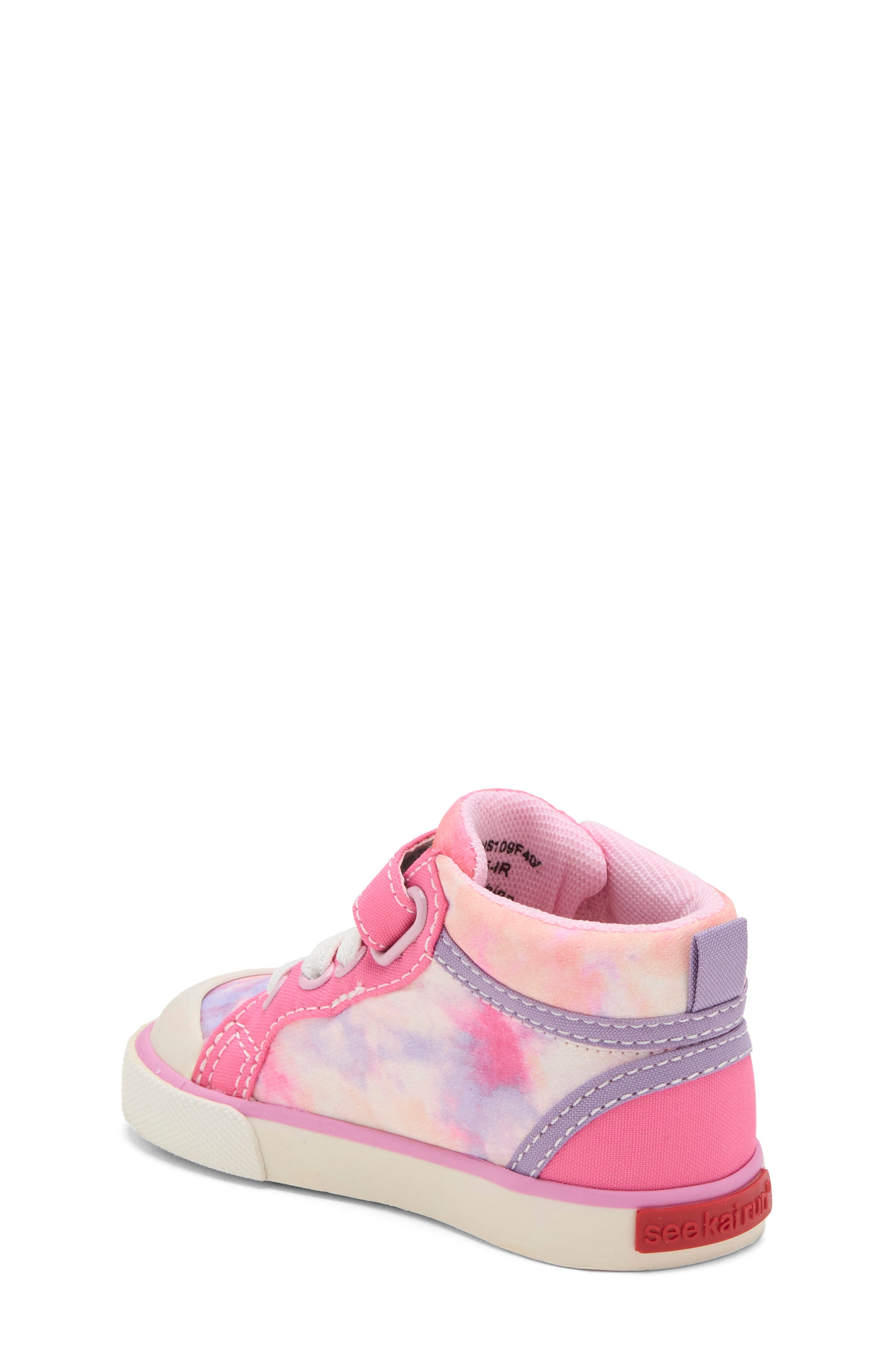 Kids' Peyton Sneaker, Alternate, color, CORAL/ TIE DYE
