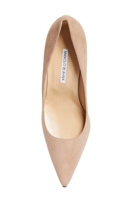 Manolo Blahnik Bb Pointed Toe Pump In Beige
