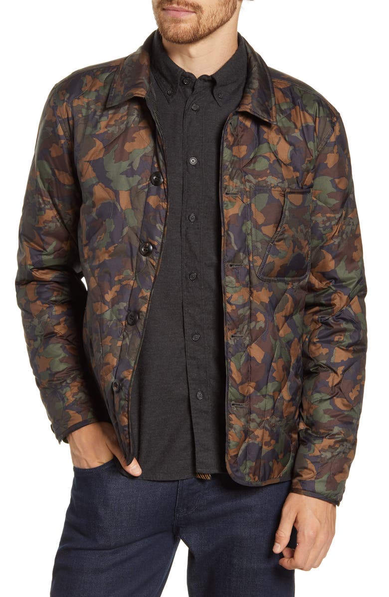 Billy Reid Camellia Packable Down Shirt Jacket, Main, color, 