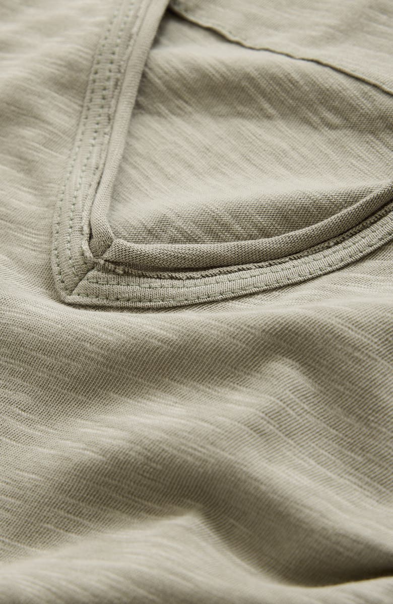 John Varvatos Miles Slub Organic Cotton V-Neck T-Shirt, Alternate, color, Spruce