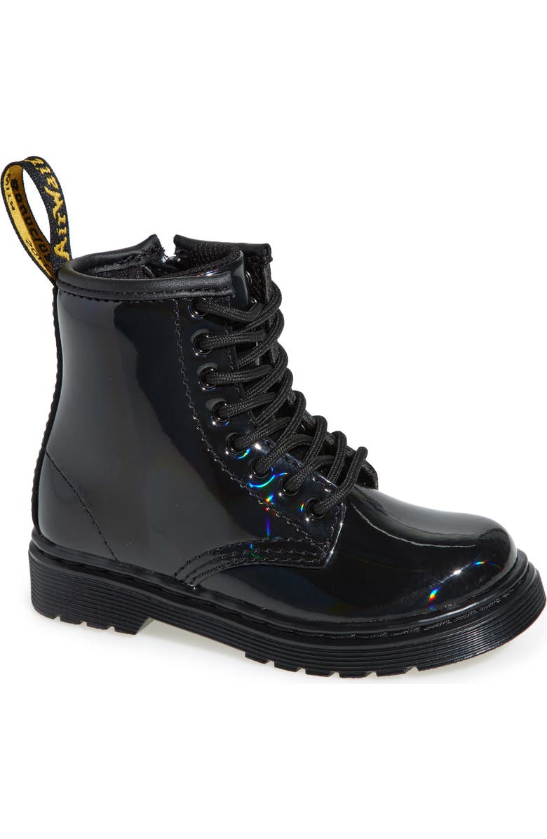 Dr. Martens Kids' 1460 Black Rainbow Boot, Main, color, Black
