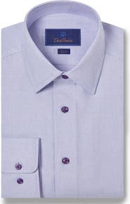 David Donahue Slim Fit Cotton Dress Shirt