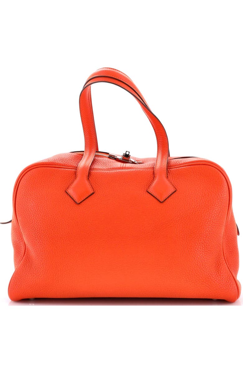 Pre-Owned Hermes Victoria II Bag Clemence 35, Alternate, color, Feu