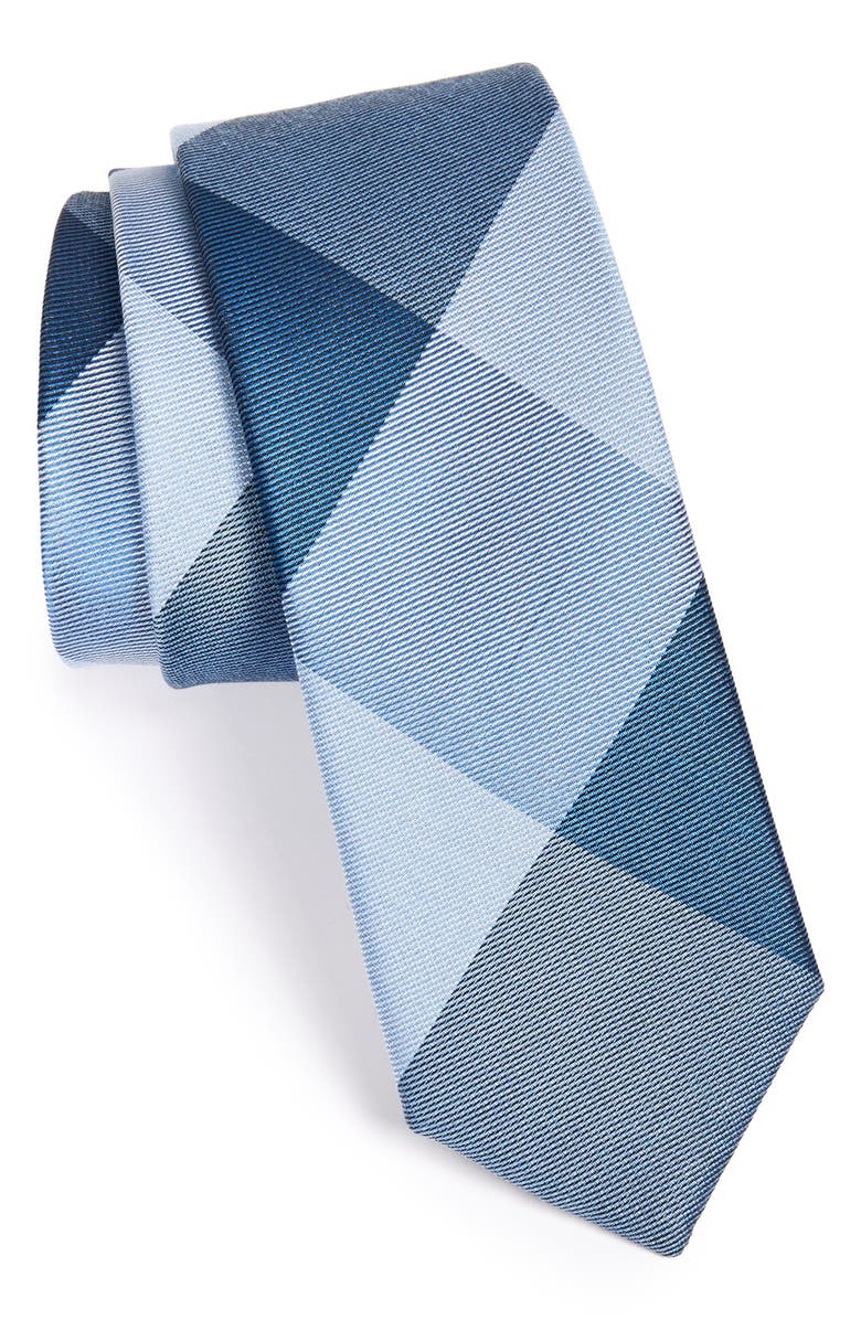 The Tie Bar 'Bison' Silk Plaid Tie, Main, color, 