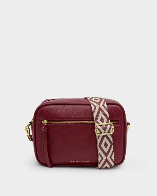 Katie Loxton Hallie Crossbody Bag In Burgundy