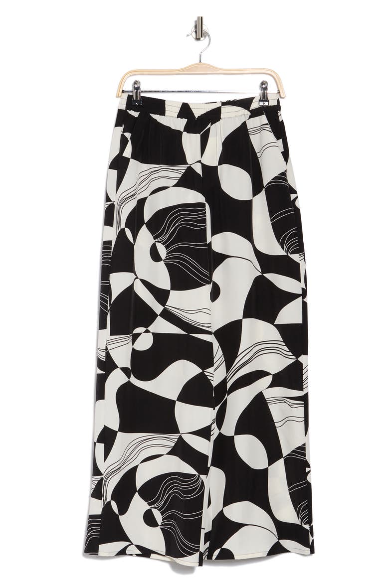Rythm Wide Leg Pants, Alternate, color, BLACK/ IVORY