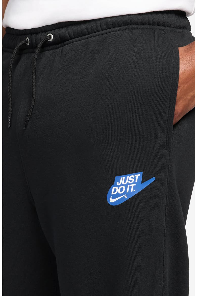 Sportswear Club Fleece Pants, Alternate, color, BLACK/ WHITE