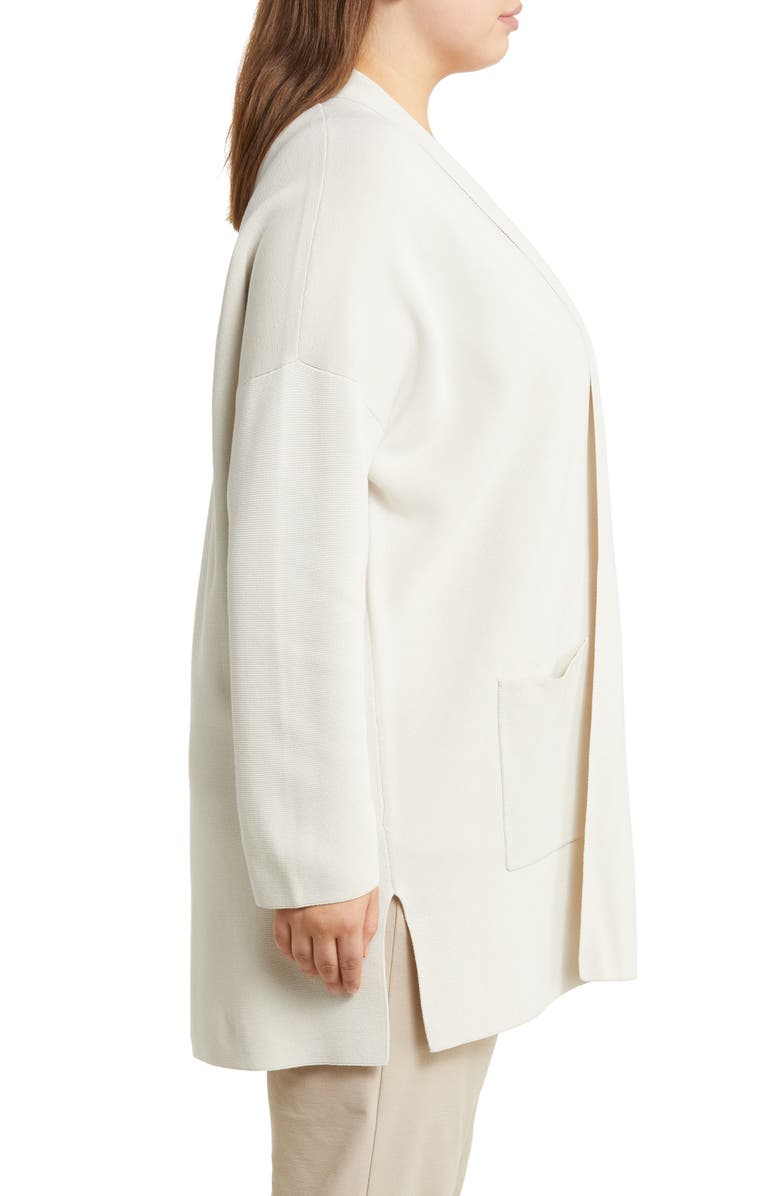 Eileen Fisher Silk & Organic Cotton Longline Cardigan, Alternate, color,