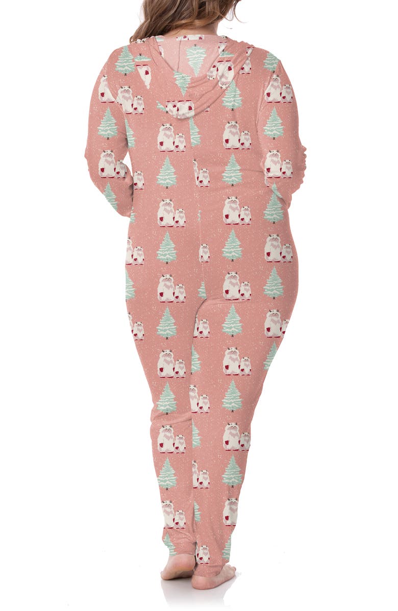 KicKee Pants Hooded Pajama Jumpsuit, Alternate, color, 