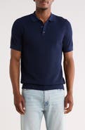 14th & Union Textured Cotton Polo Sweater