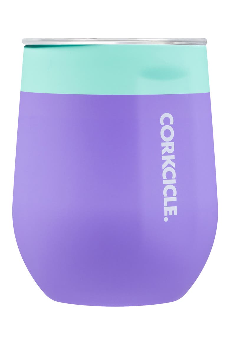Stemless Insulated Wine Glass, Main, color, MINT BERRY