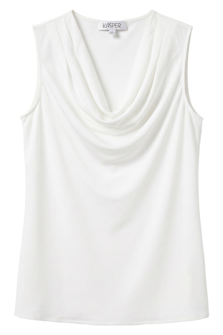 Cowl Neck Sleeveless Top, Alternate, color, VANILLA ICE