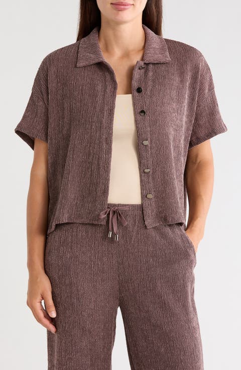 Short Sleeve Button Front Shirt