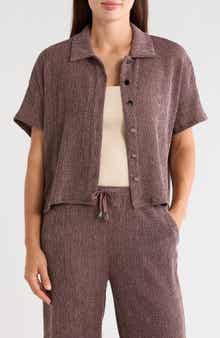 Short Sleeve Button Front Shirt