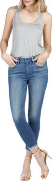 PAIGE Hoxton High Waist Crop Ultra Skinny Jeans