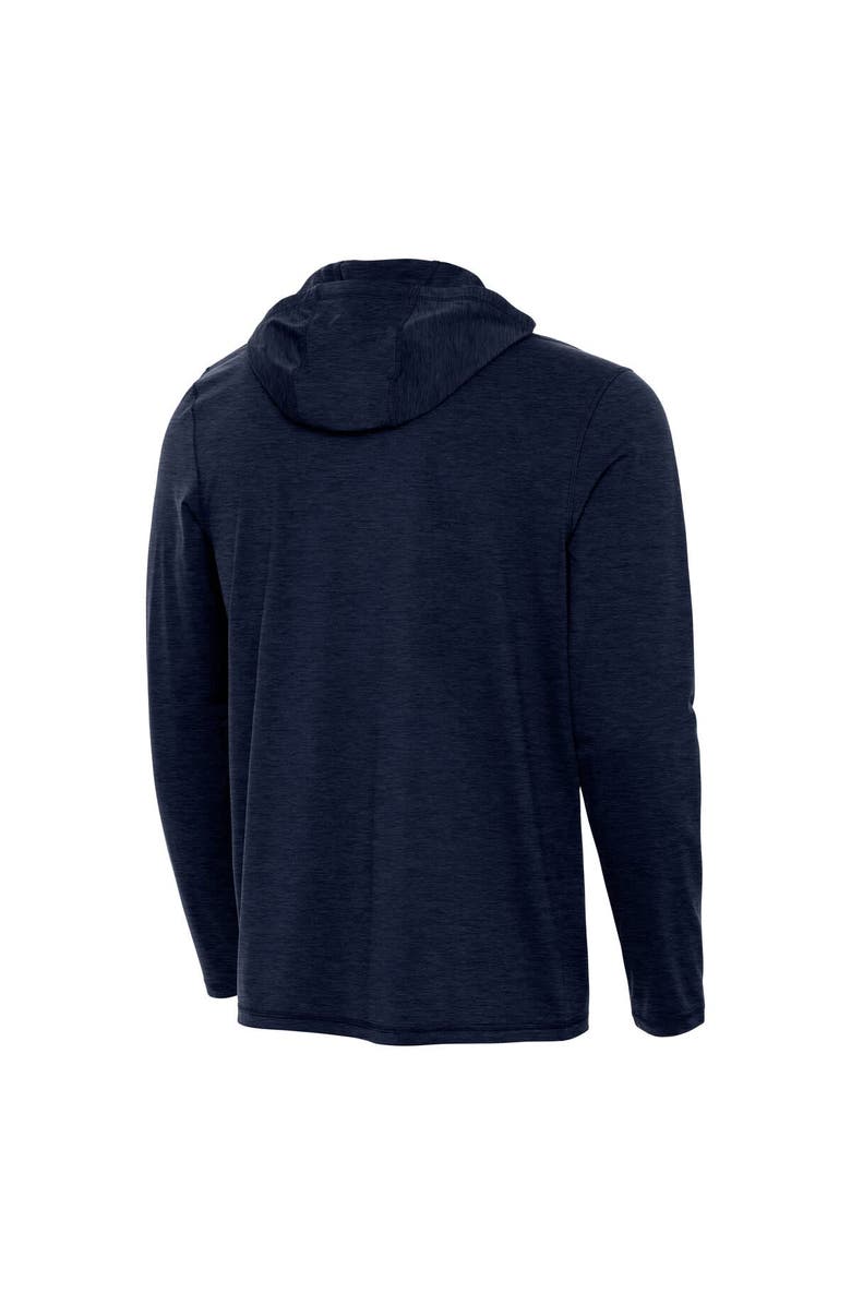 ANTIGUA Men's Antigua  Navy Michigan Wolverines 2026 NCAA Men's Basketball National Champions Tidy Quarter-Zip Hoodie, Alternate, color, Navy