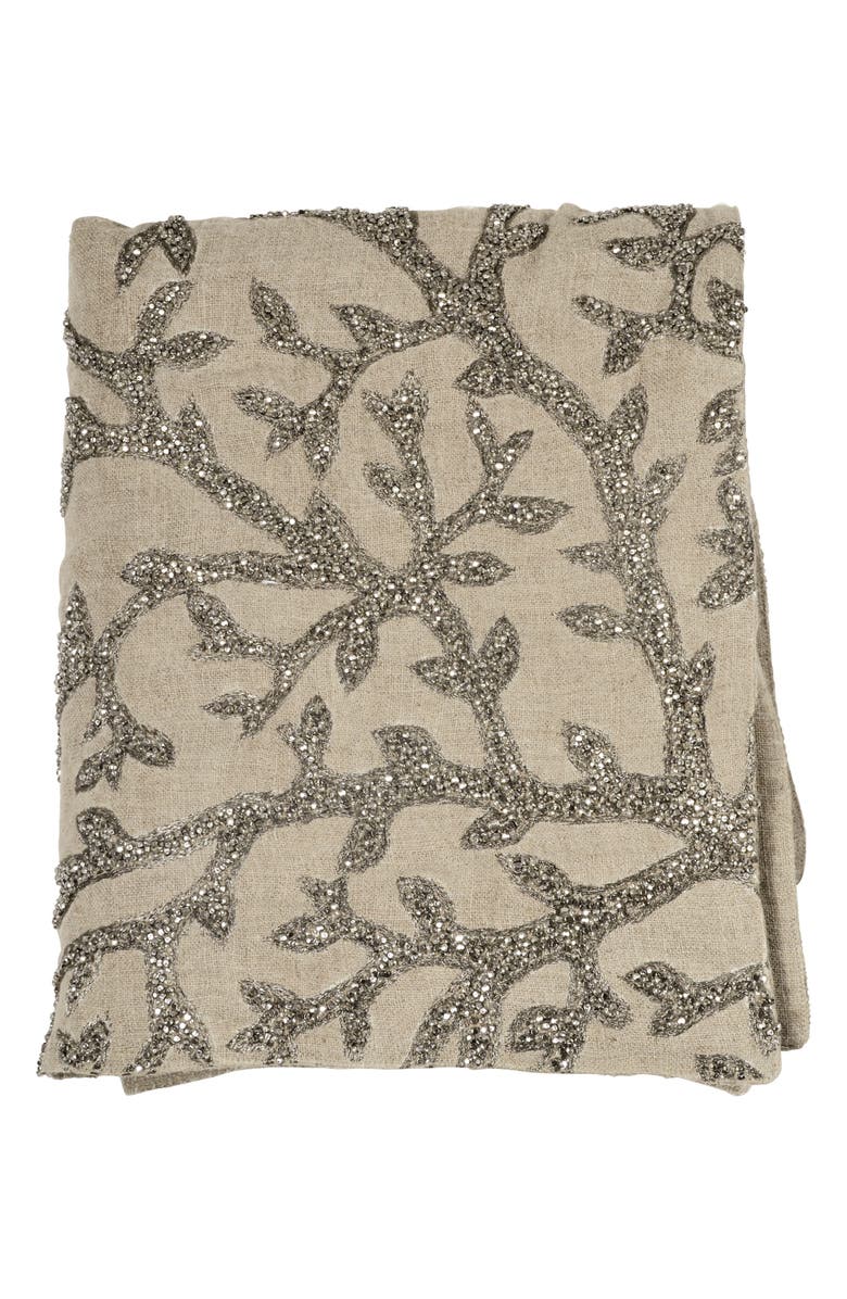 Michael Aram Tree Of Life Beaded Throw, Alternate, color,