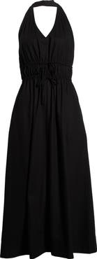 PAIGE Alysha Halter Midi Dress