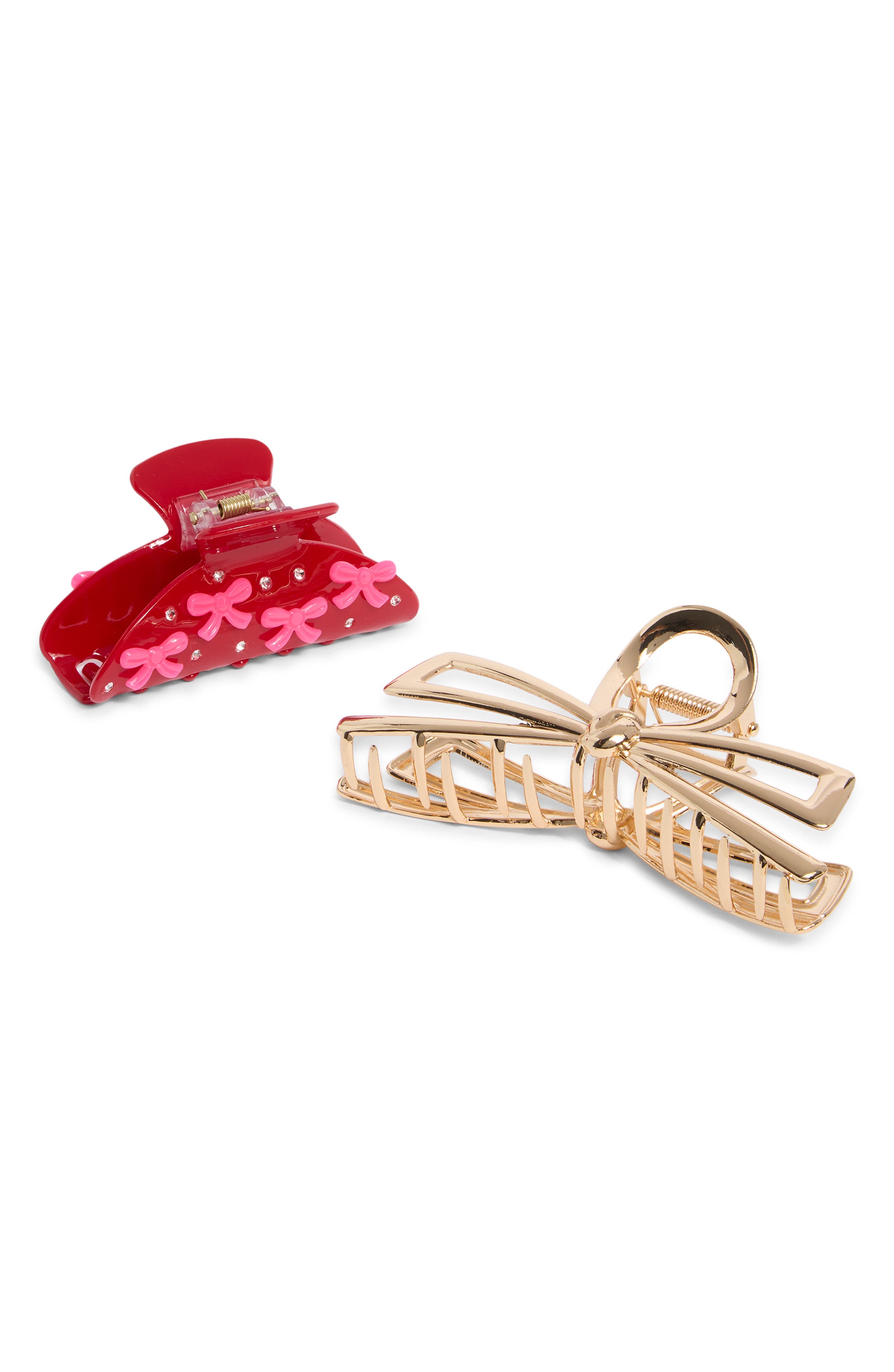 Cara Kids' 2-Pack Bow Jaw Clips