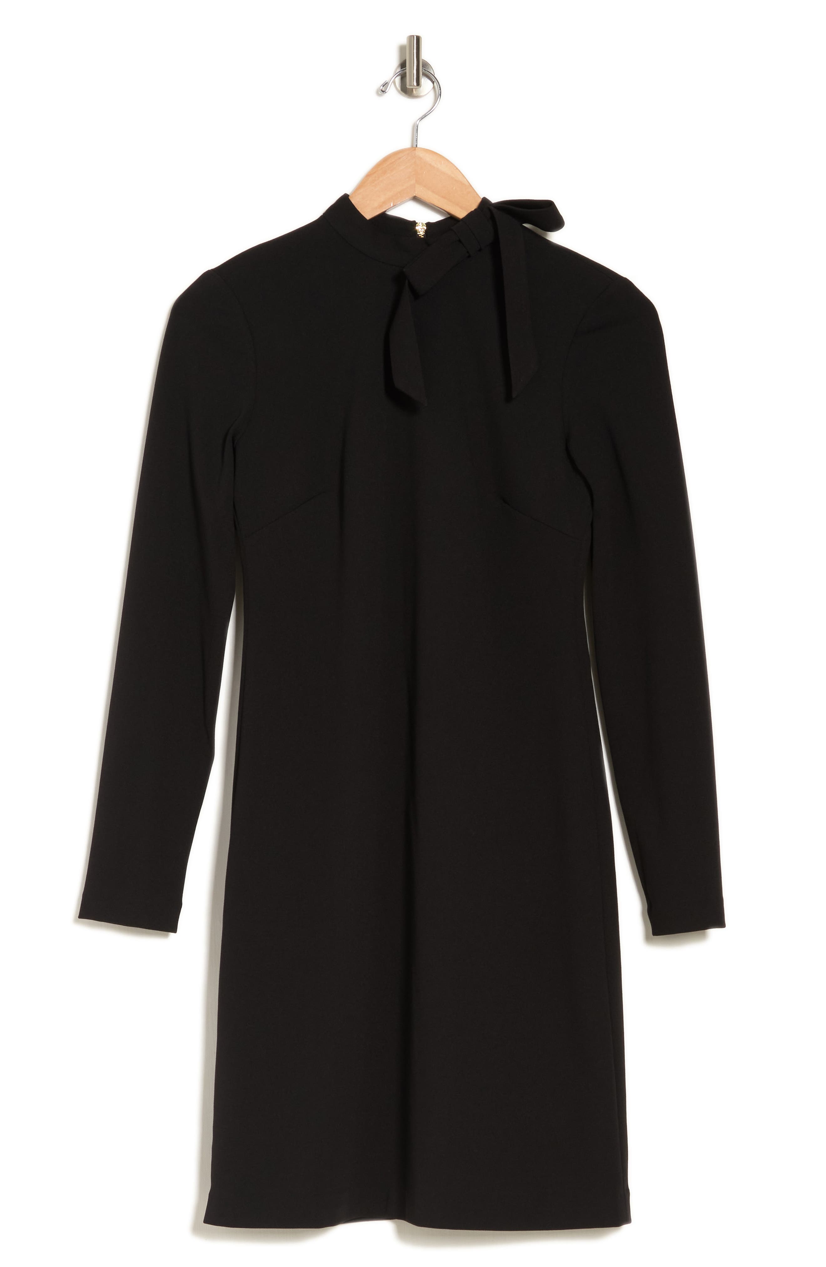 Calvin Klein Women's Tie Cuff Sheath Dress Black Size 6