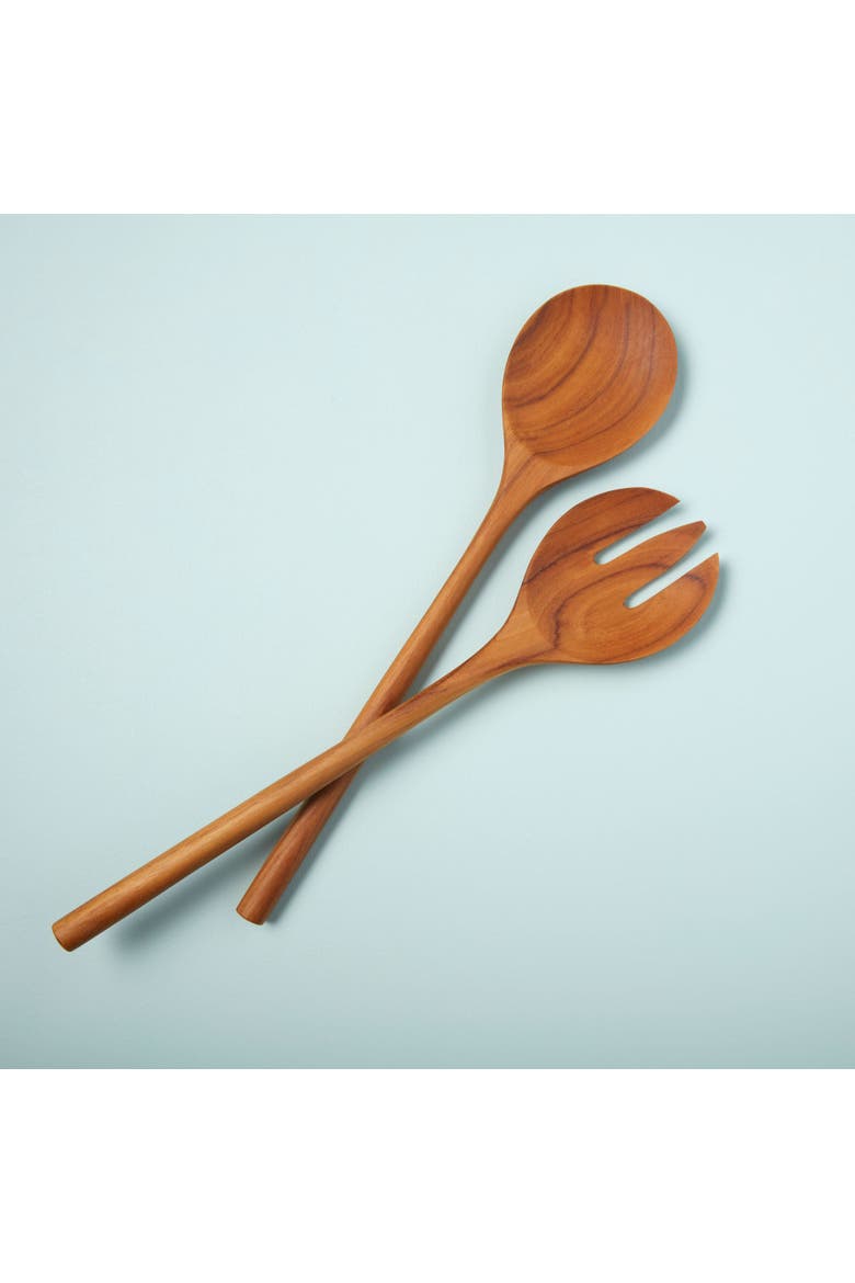 Teak Oversized Serving Set, Alternate, color, Teak