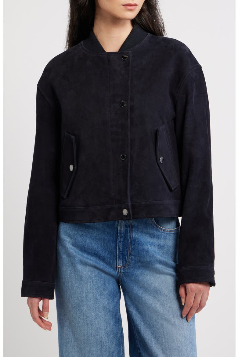 Suede Jacket, Alternate, color, MIDNIGHT