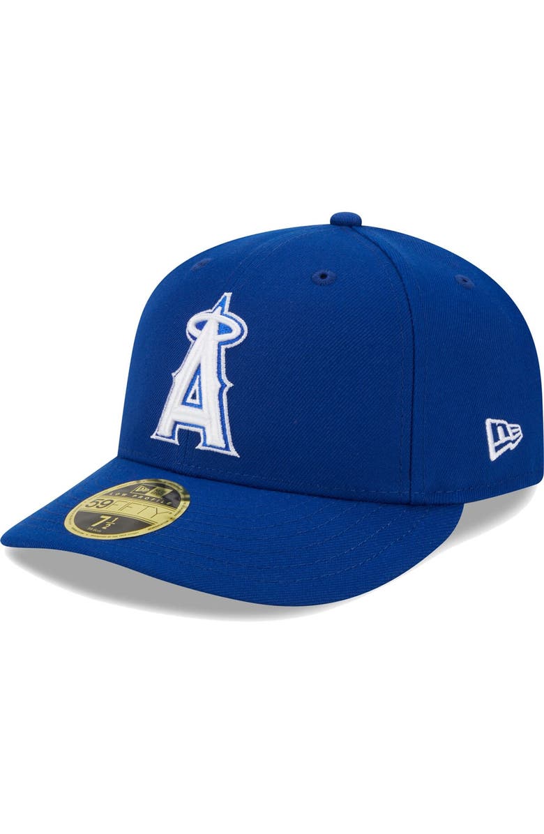 New Era Men's New Era  Royal Los Angeles Angels White Logo Low Profile 59FIFTY Fitted Hat, Main, color, 