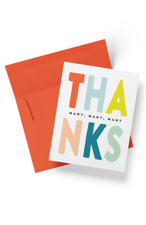 3x Many Thanks Boxed Set of 8 Cards