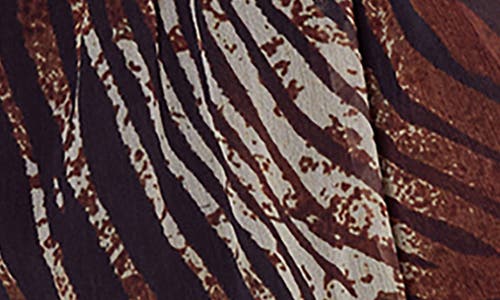 Nasty Gal Mixed Animal Print Crinkled Chiffon Minidress In Tan