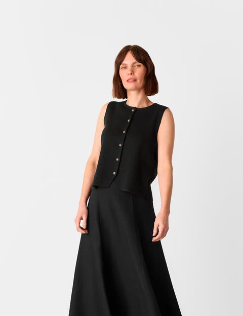Lucy Button Front Knit Tank