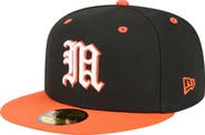 New Era Men's New Era Black/Orange Miami Hurricanes On-Field Baseball Fitted Hat