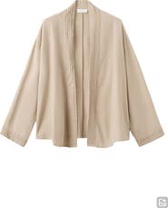 MANGO TEEN Bead Detail Open Jacket