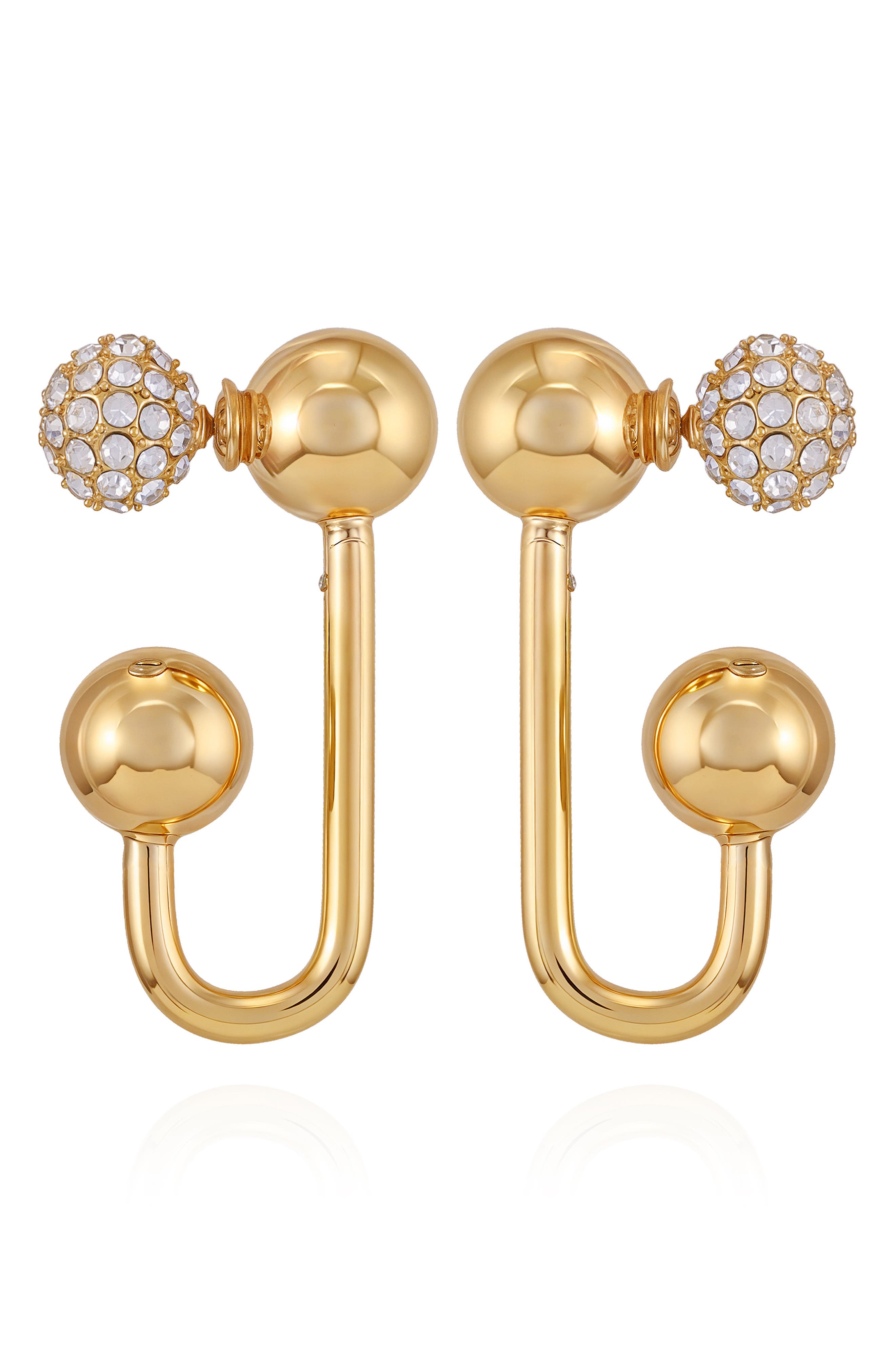 Vince Camuto Crystal Front/Back Earrings