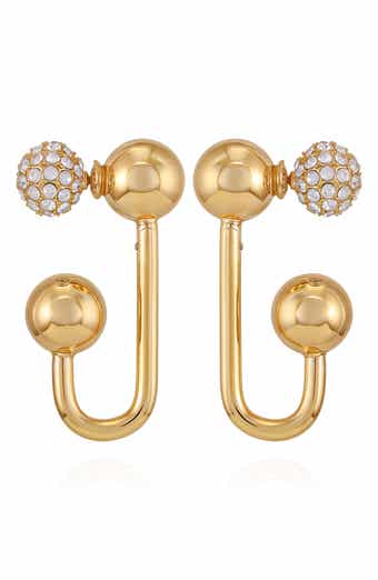 Vince Camuto Crystal Front/Back Earrings