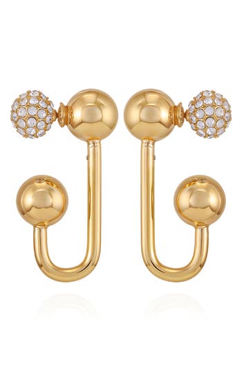 VINCE CAMUTO VINCE CAMUTO CRYSTAL FRONT/BACK EARRINGS