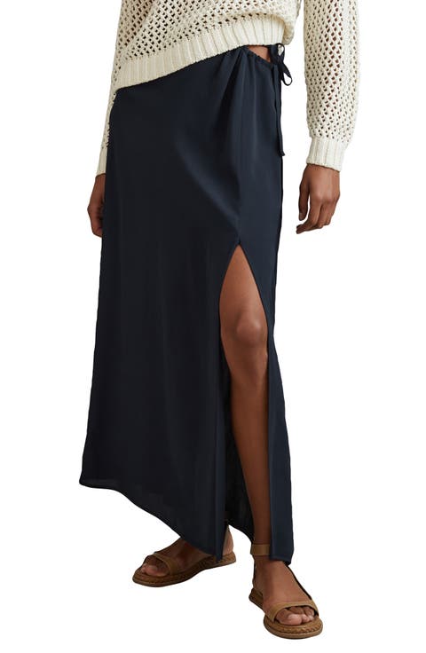 Esme Cutout Side Tie Midi Skirt