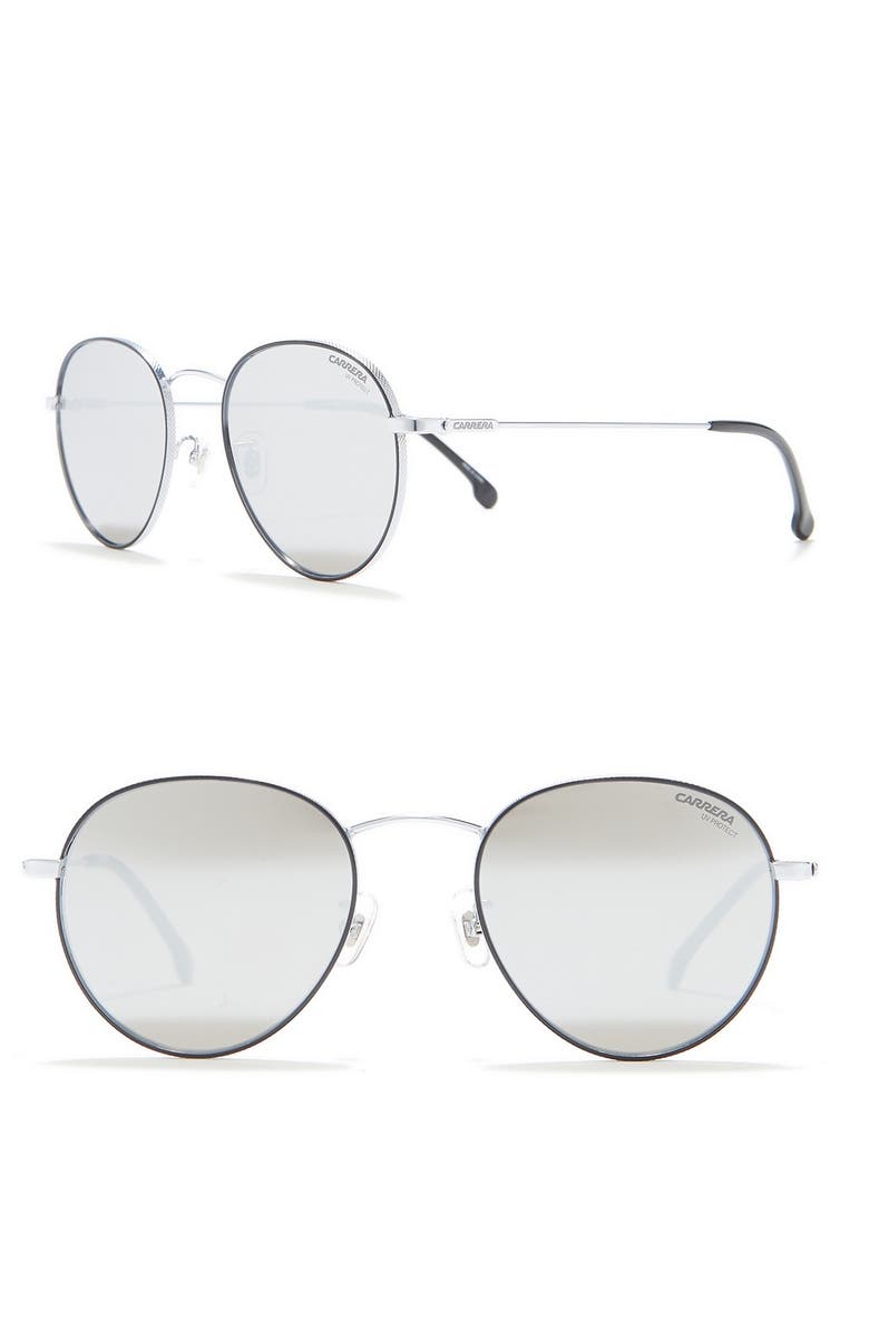 Carrera Eyewear 51mm Round Sunglasses, Alternate, color,