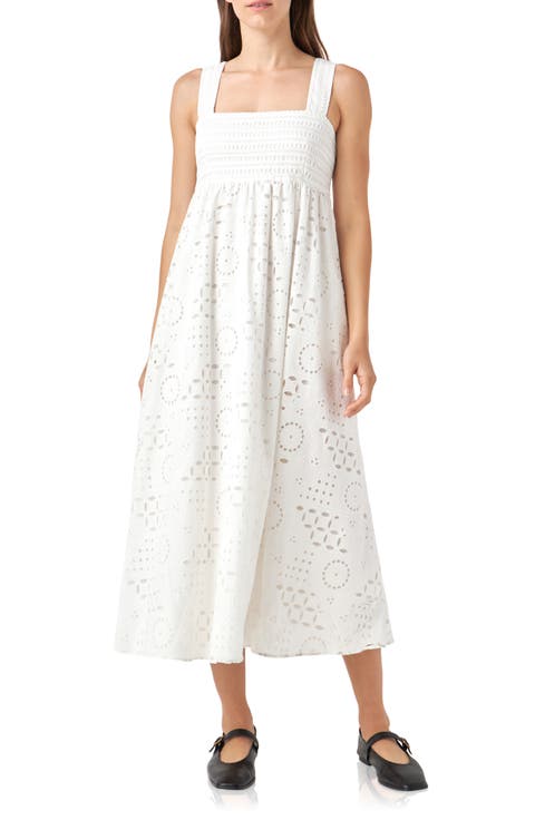 Broderie Anglaise Cotton Sundress
