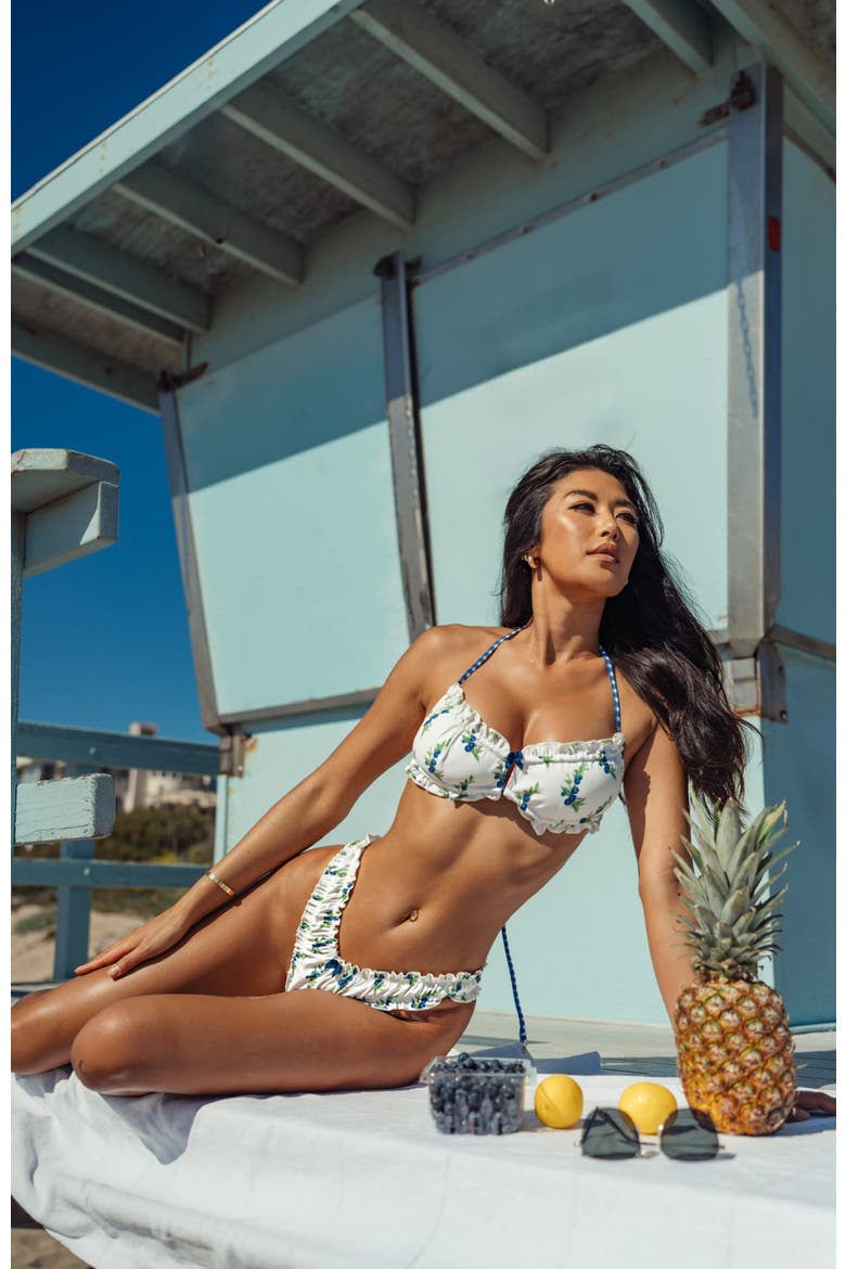 Blueberry Pie Bikini Bottom, Alternate, color, Blue