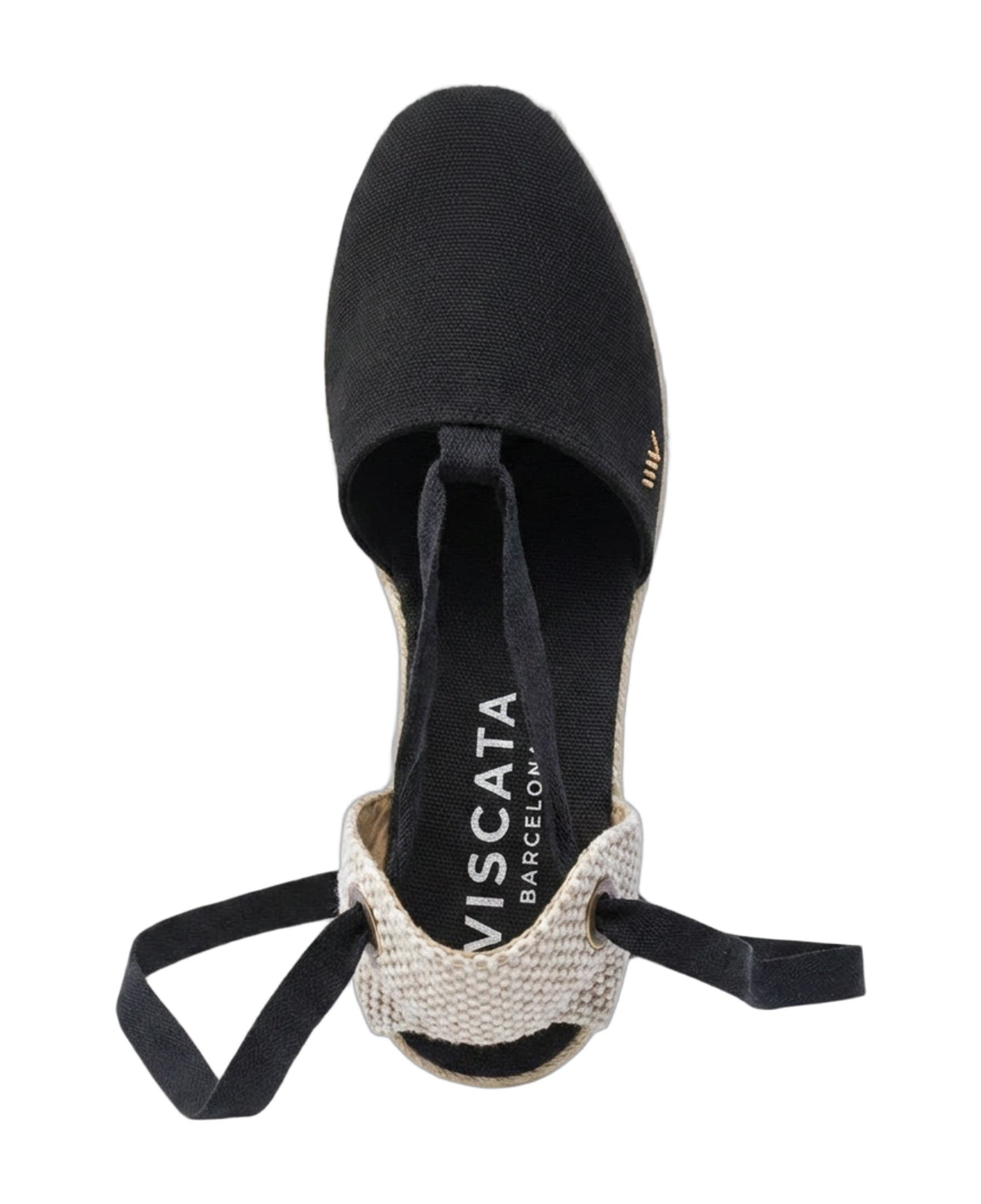 VISCATA Escala Canvas Espadrille Wedges, Alternate, color, Black