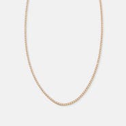 Sara Patino White Topaz Tennis Necklace