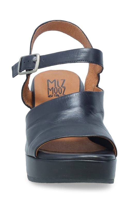 Miz Mooz Gaia Block Heel Sandal In Black