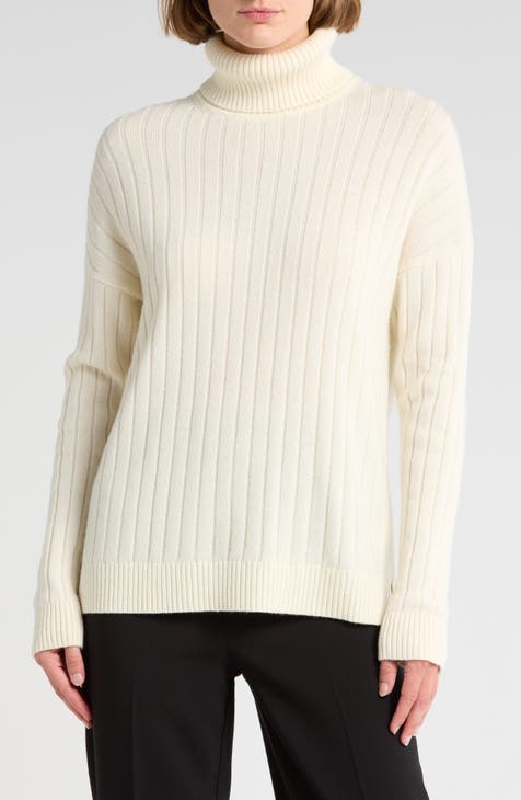 Governor Wool & Cashmere Blend Turtleneck Sweater (Regular & Petite)